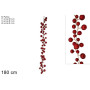 GHIRLANDA 60PALLINE 180 CM ROSSO