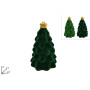 ALBERO 12CM VELLUTO VERDE 2 COL