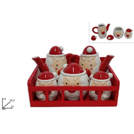 SET MENAGE 5PZ C/SUPPORTO LEGNO