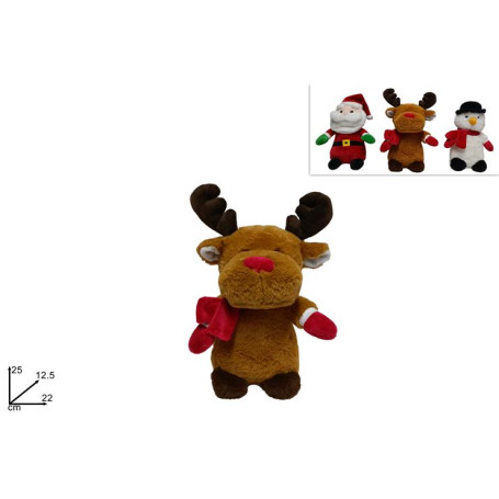 PELUCHE PERSONAGGI NATALIZI 25CM ASS