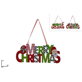 APPENDINO SCRITTA BABBO NATALE IN FELTRO
