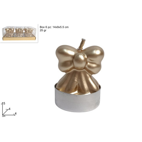CANDELA FIOCCO 25GR X 6PZ ORO