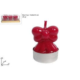 CANDELA FIOCCO 25GR X6PZ ROSSO