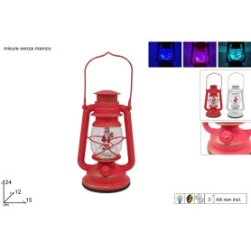 LANTERNA PLASTICA 24CM CON LUCE MOV.2AS