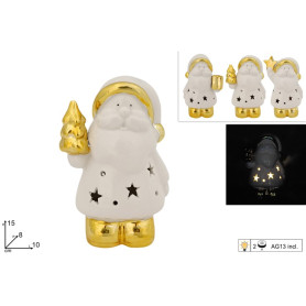 BABBO NATALE CERAMICA 15 CM