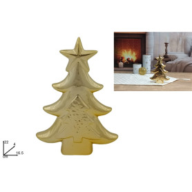 DEC.ALBERO DI NATALE STELLA 22CM CERAMIC