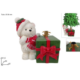 BASE ORSETTO BIANCO C/PACCO REGALO