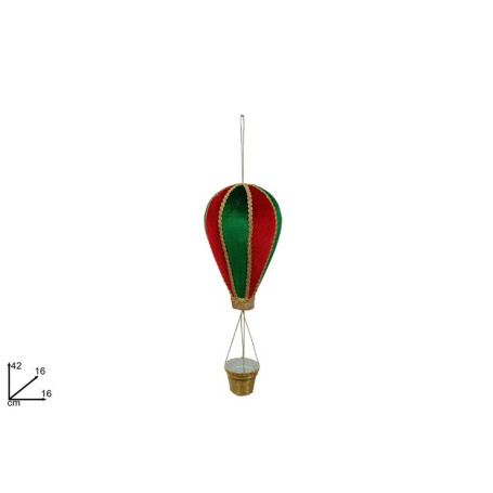 MONGOLFIERA VELLUTO 42 CM
