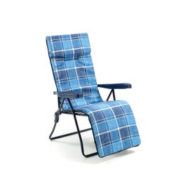 SEDIA SDRAIO C/CUSCINO E BRACCIOLI