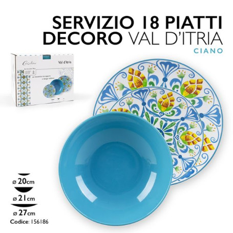 SERVIZIO PIATTI 18PZ VAL D ITRIA CIANO