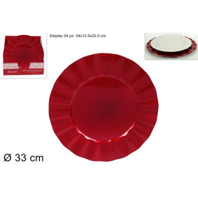 SOTTOPIATTO 33CM SMERLATO ROSSO