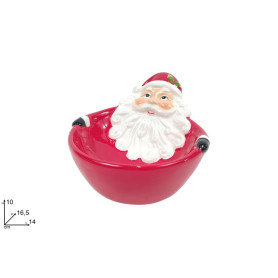 CIOTOLA BABBO NATALE CERAMICA D.14
