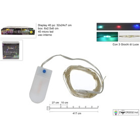 FILO 40MICRO LED MULTICOLOR BATT.C/3