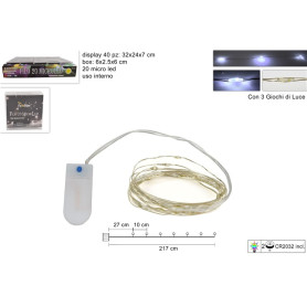 FILO 20MICRO LED BIANCO FREDDO BATT.C/3