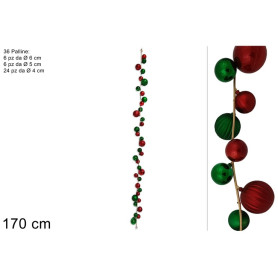 GHIRLANDA 36 PALLINE 170CM