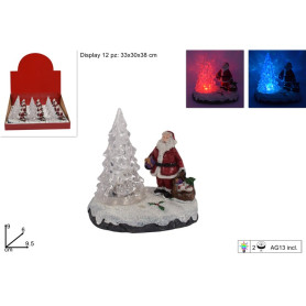 SOGGETTO NATALIZIO C/ALBERO ACRILICO