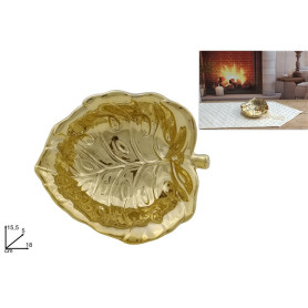 VASSOIO FOGLIA ORO 18CM