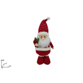 BABBO NATALE C/PELLICCIA 46CM