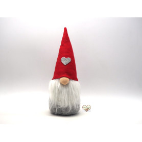 GNOMO VESTE PANNO H.30CM C/CAPPELLO ROSS