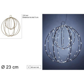 APPENDINO DOPPIA PALLA 23CM 110LED