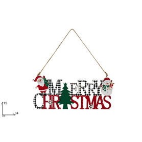 APPENDINO SCRITTA LEGNO MERRY CHRISTMAS