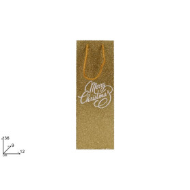 BUSTA REGALO GLITTERATA 36X12X9CM