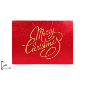 BUSTA REGALO GLITTERATA 55X40X20CM