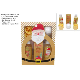 CONF.REGALO BABBO NATALE ORO SET 4PZ