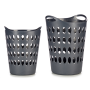 CESTO PLASTICA C/MAN.50LT ANTRACITE