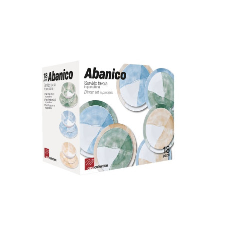 SERVIZIO PIATTI 18PZ ABANICO