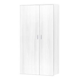 ARMADIO 2 ANTE E 5 RIP. 77X34X180 BIANCO