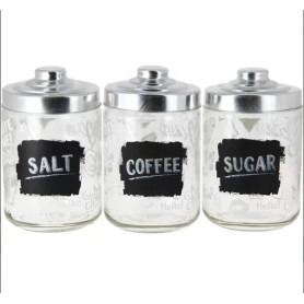 BARATTOLO VETRO 800CC 3PZ LAVAGNA