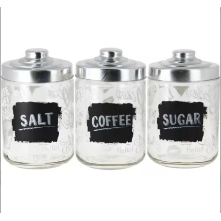 BARATTOLO VETRO 800CC 3PZ LAVAGNA