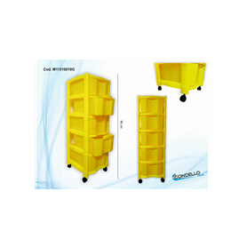 CASSETTIERA PL. 5 CASS. BIANCO