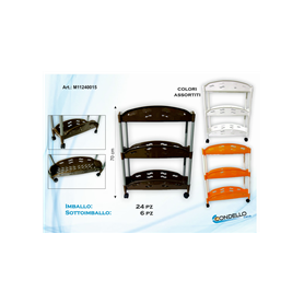 CARRELLO P/FRUTTA SALVASPAZIO 3P C/RUOTE