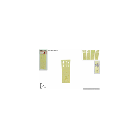 P/POSATE SEGNAPOSTO FELTRO BEIGE