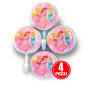 GANCIO ADESIVO DA PARETE PRINCESS 4PZ