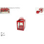 LANTERNA PORTATEALIGHT 8.5CM ROSSO