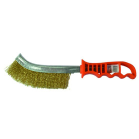 SPAZZOLA ACCIAIO C/MAN.PLAST.