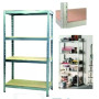 SCAFFALE METALLO 4 RIP.75X30X150H