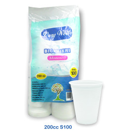 BICCHIERI 200CC VERYWELL BIANCO S100